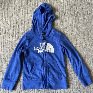 The North Face lightweight, zip up hoodie.